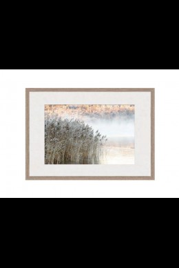 27.5x20" FROSTED RIVERSIDE FRAMED W/ GLASS [644673] SHIP PALLET ONLY